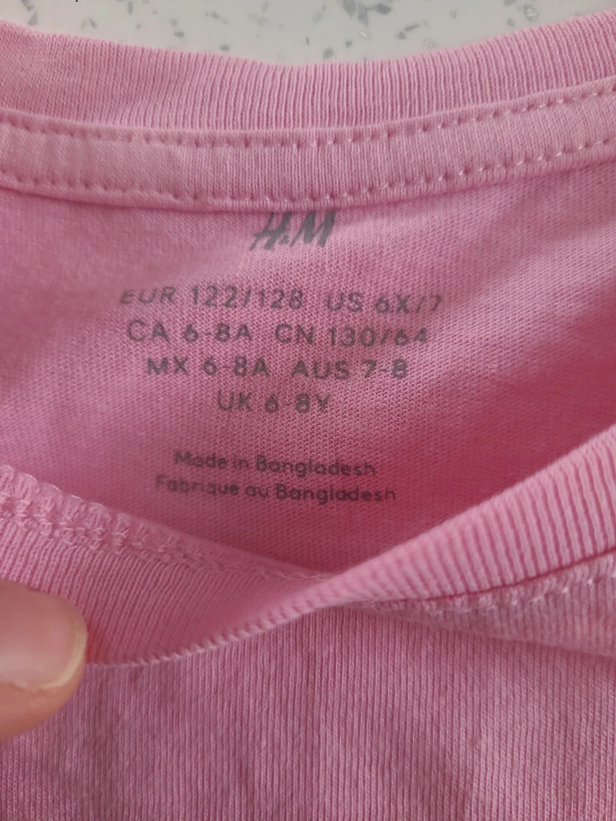 Camiseta de una pieza para niña rosa – photo 2